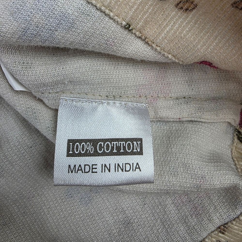 Olivia James The Lable Elizabeth Ditsy Corduroy Top Size L - Picture 7 of 7